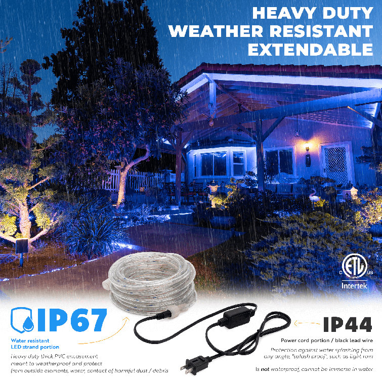 Intertek led on sale rope lights